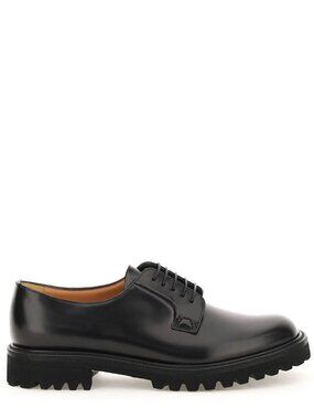 Church's Black Leather shannon derby Shoes Women's EU 38